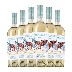 Cantine Terre Collina. Zibomare Zibibbo Terre Siciliane 75 cl Vino Blanco (Caja de 6 unidades)
