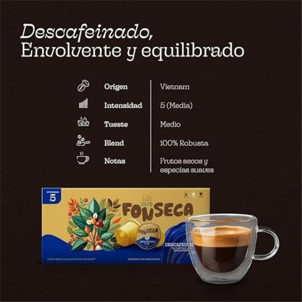 Decaffeinated Coffee Capsules · Compatible with Nespresso® (10 pcs)-detalle