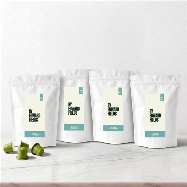 Cápsulas de Matcha con Colágeno para Nespresso-izquierda