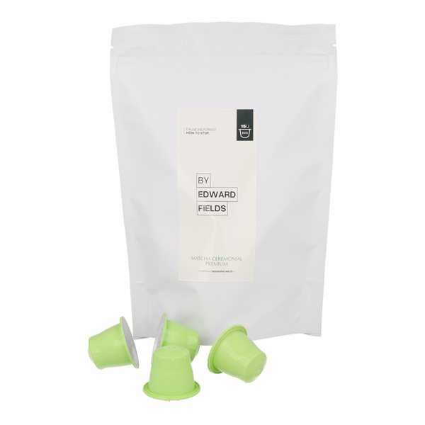 Japanese Organic Uji Matcha Capsules for Nespresso-lateral