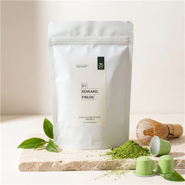 Cápsulas de Matcha Japonés Uji Orgánico para Nespresso-trasera