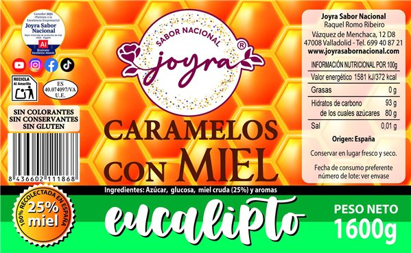 Caramelos con miel y eucalipto - 1600 gr.-detalle