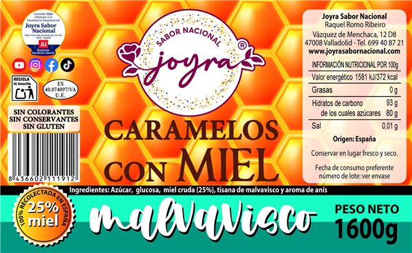Caramelos con Miel y Malvavisco - 1600 gr.-detalle