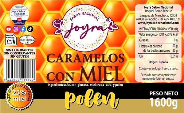 Caramelos con Miel y Polen - 1600 gr.-detalle