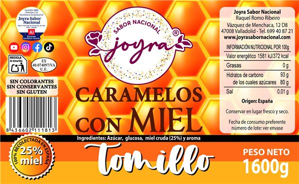 Caramelos con miel y tomillo - 1600 gr.-detalle
