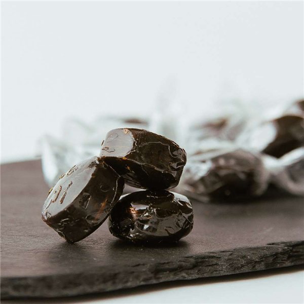 Honig- und Kaffee-Bonbons - 100 g.-lateral