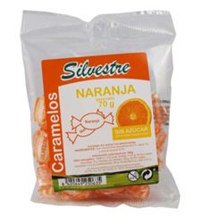 Zuckerfreie Orangenbonbons 70 g