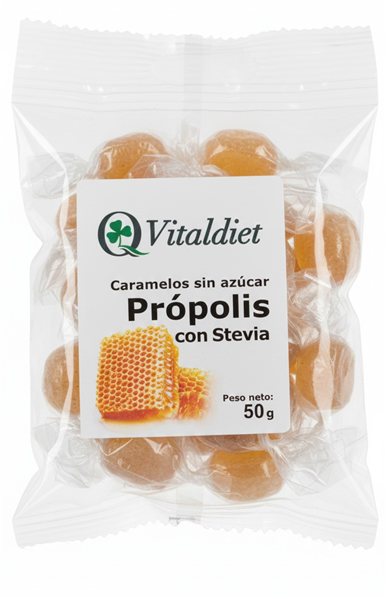 PROPOLIS CANDIES WITH STEVIA 50 g-detalle