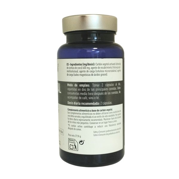 Carbon vegetal 60 capsulas Drasanvi-detalle
