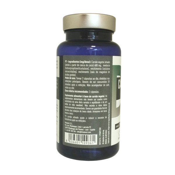 Carbon vegetal 60 capsulas Drasanvi-lateral