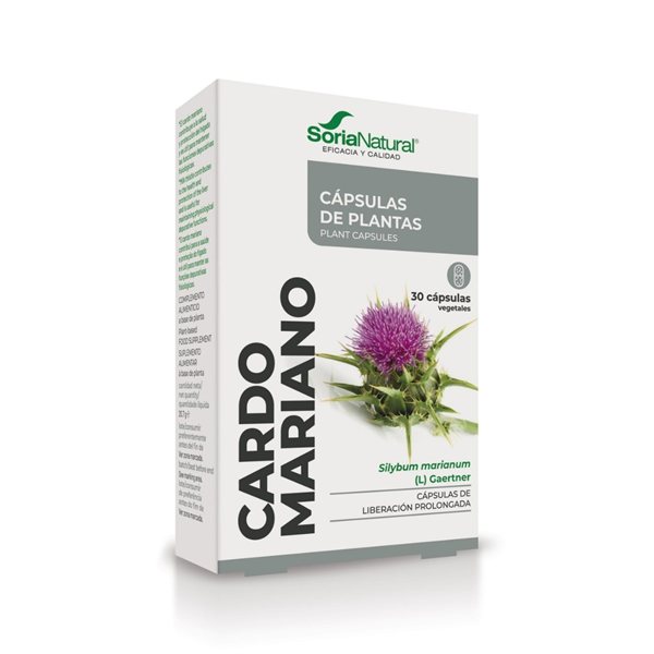 Milk Thistle 30 capsules Soria Natural-izquierda