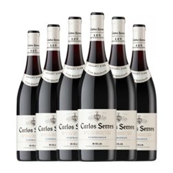 Carlos Serres Tempranillo Rioja Joven 75 cl Vino Tinto (Caja de 6 unidades)