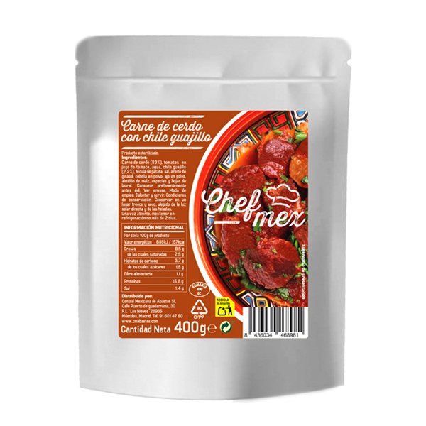 Carne de cerdo con guajillo-lateral