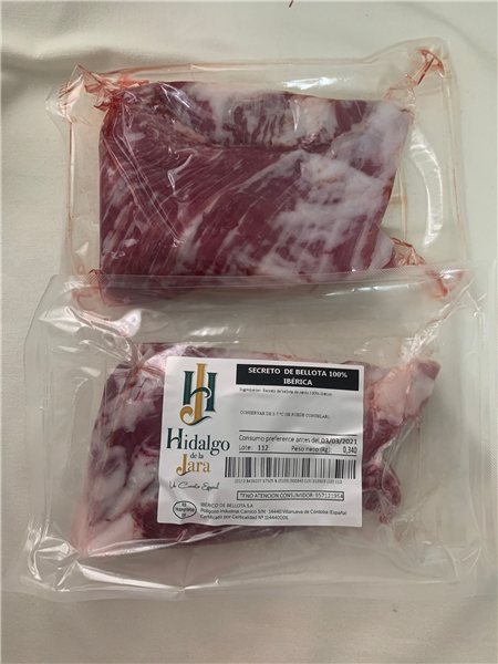 Carne de cerdo de bellota 100% ibérica con DOP Los Pedroches-lateral