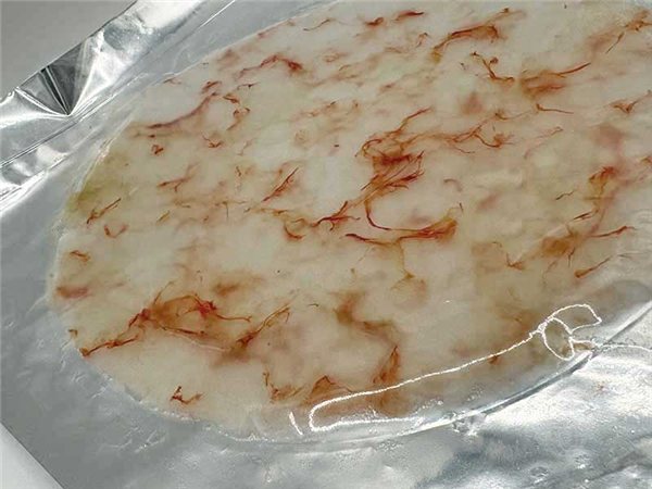 Carpaccio de Gamba Roja 70grs-detalle