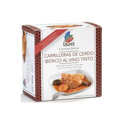 Iberische Schweinebacken in Rotwein