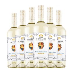 Casa Charlize Chardonnay Puglia 75 cl Vino Blanco (Caja de 6 unidades)