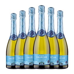 Casa Charlize Chardonnay Sparkling — Espumoso 75 cl Sin Alcohol Espumoso Blanco (Caja de 6 unidades)