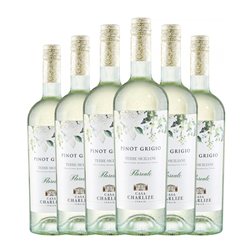 Casa Charlize Pinot Gris Terre Siciliane 75 cl Vino Blanco (Caja de 6 unidades)