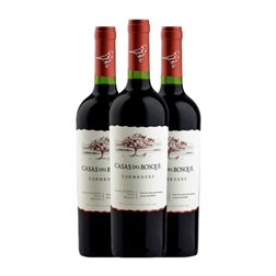 Casas del Bosque Carmenère Valle de Rapel Reserva 75 cl Vino Tinto (Caja de 3 unidades)