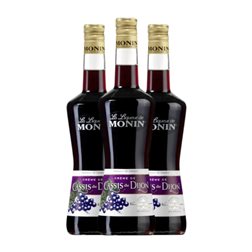 Cassis Monin Crema 70 cl Sin Alcohol (Caja de 3 unidades)