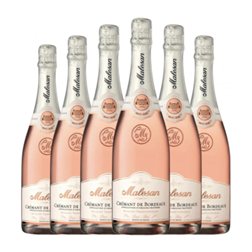Castel Châteaux & Grands Crus Malesan Cabernet Franc 75 cl Espumoso Rosado (Caja de 6 unidades)