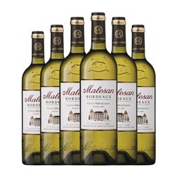 Castel Châteaux & Grands Crus Malesan Sauvignon Trocken — Seco Bordeaux 75 cl Vino Blanco (Caja de 6 unidades)
