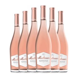 Castel Châteaux & Grands Crus Malesan Trocken — Seco Bordeaux Rosé — Rosado 75 cl Vino Rosado (Caja de 6 unidades)