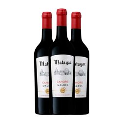 Castel Châteaux & Grands Crus Matayac Malbec Trocken — Seco Cahors 75 cl Vino Tinto (Caja de 3 unidades)