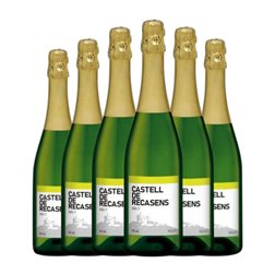 Castell de Recasens Cava 75 cl Espumoso Blanco (Caja de 6 unidades)