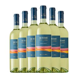 Castello Banfi Le Rime Pinot Gris Trocken — Seco Toscana 75 cl Vino Blanco (Caja de 6 unidades)