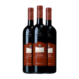 Castello Banfi Poggio alle Mura Sangiovese Trocken — Seco Rosso di Montalcino 75 cl Vino Tinto (Caja de 3 unidades)