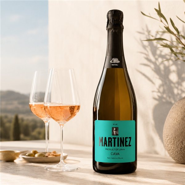 Cava Rimarts Martinez Rose Brut Nature-detalle