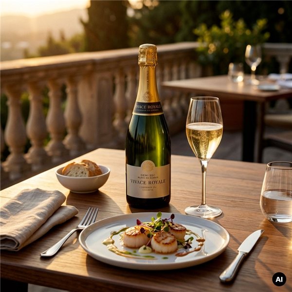 Cava Vivace Royale Demi Sec-detalle
