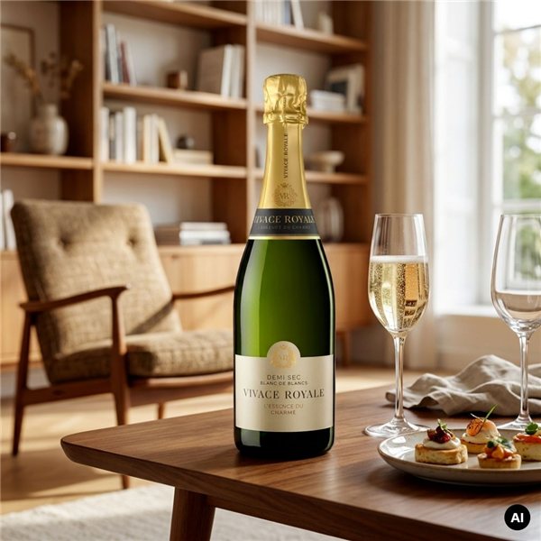 Cava Vivace Royale Demi Sec-lateral