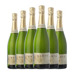 Caves Ramón Canals Marta Brut Nature Cava Reserva Media Botella 37 cl Espumoso Blanco (Caja de 6 unidades)