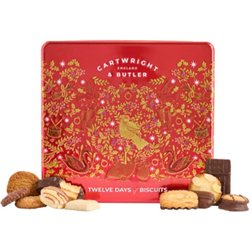 C&B NEW-12-DAYS CHRISTMAS CHOC BISCUITS TIN 200 GR