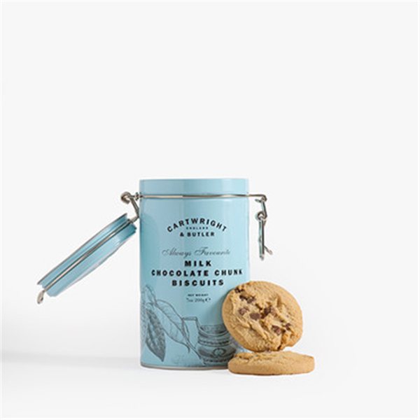 C&B TIN BISCUITS AU CHOCOLAT AU LAIT EN MORCEAUX 200 GR(4465)-lateral