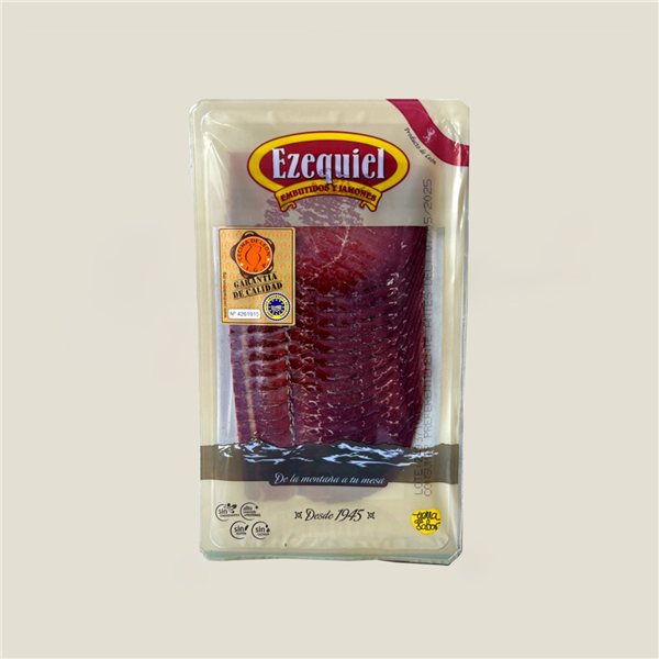 León geschnittenes luftdicht verpacktes Trockenfleisch.-detalle