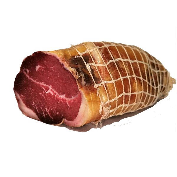 Cured beef jerky. Approximately 1 kg.-lateral