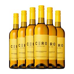 Cero Chardonnay 75 cl Sin Alcohol Vino Blanco (Caja de 6 unidades)
