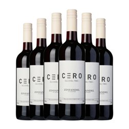 Cero Zinfandel 75 cl Sin Alcohol Vino Tinto (Caja de 6 unidades)