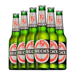 Cerveza AB InBev Beck's Botellín Tercio 33 cl (Caja de 6 unidades)