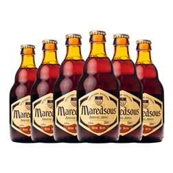 Cerveza Abbaye de Maredsous Brown Ale — Tostada Botellín Tercio 33 cl (Caja de 6 unidades)