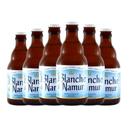 Cerveza Brasserie du Bocq Blanche de Namur Blanche — Blanca Botellín Tercio 33 cl (Caja de 6 unidades)