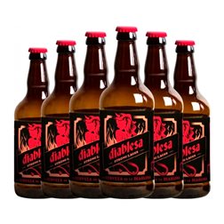 Cerveza Brasserie du Bocq Diablesa 666 Blonde — Rubia Botellín Tercio 33 cl (Caja de 6 unidades)