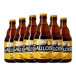 Cerveza Brasserie du Bocq La Gauloise Blonde — Rubia Botellín Tercio 33 cl (Caja de 6 unidades)