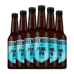 Cerveza BrewDog Punk IPA — India Pale Ale Botellín Tercio 33 cl (Caja de 6 unidades)