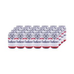 Budweiser Bierpackung mit 24 Dosen (nur Lieferung in der Gemeinschaft Madrid)
