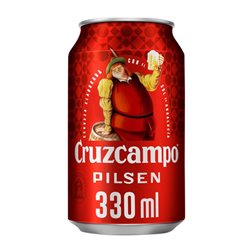 Cerveza Caja de 12 unidades Cruzcampo Lager, Pilsener Lata 33 cl